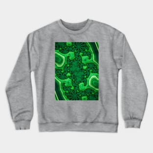 Malachite Fractals 3 Crewneck Sweatshirt